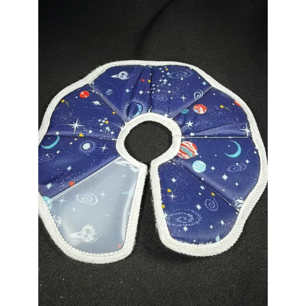 Cosmic Space Galaxy Soft Recovery Collar Pet Small Blue Planet Celestial Cone